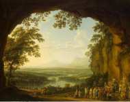 Hackert Jakob Philipp Landscape with a Ancient Festival  - Hermitage